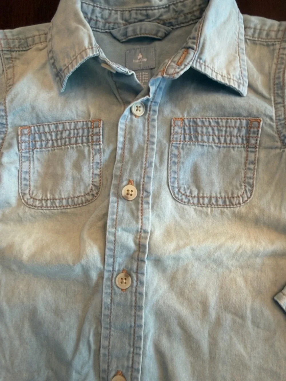 GAP Toddler Boy Buffalo Plaid & Chambray Shirt Bundle 18-24M